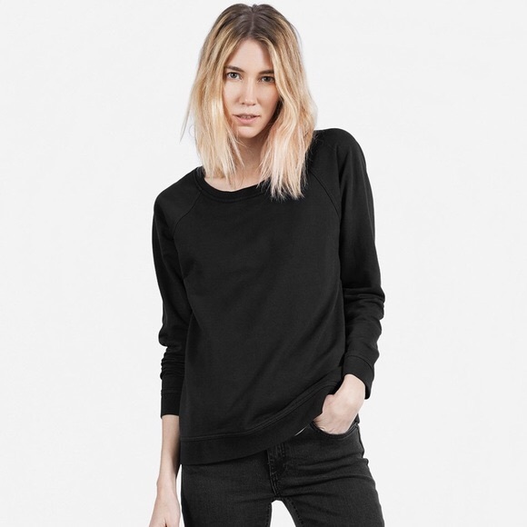 Everlane Sweaters - EVERLANE Sz Large black The Crew Sweatshirt (FIRM)